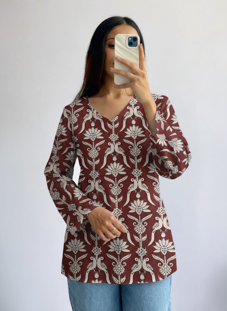 Suhana Printed Short Kurti