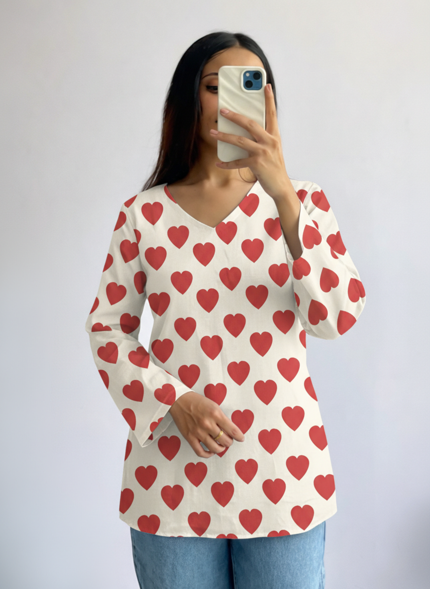 Khushi Printed Short Kurti