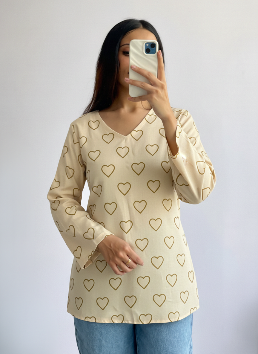 Anisha Printed Short Kurti