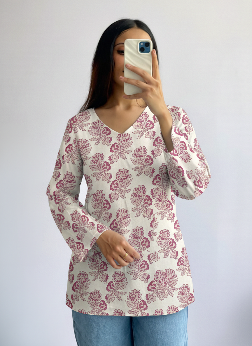 Navya Printed Short Kurti