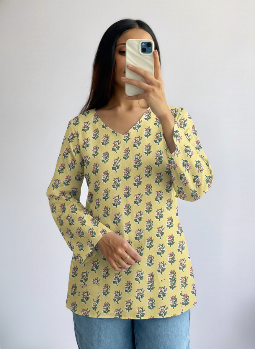 Charvi Printed Short Kurti