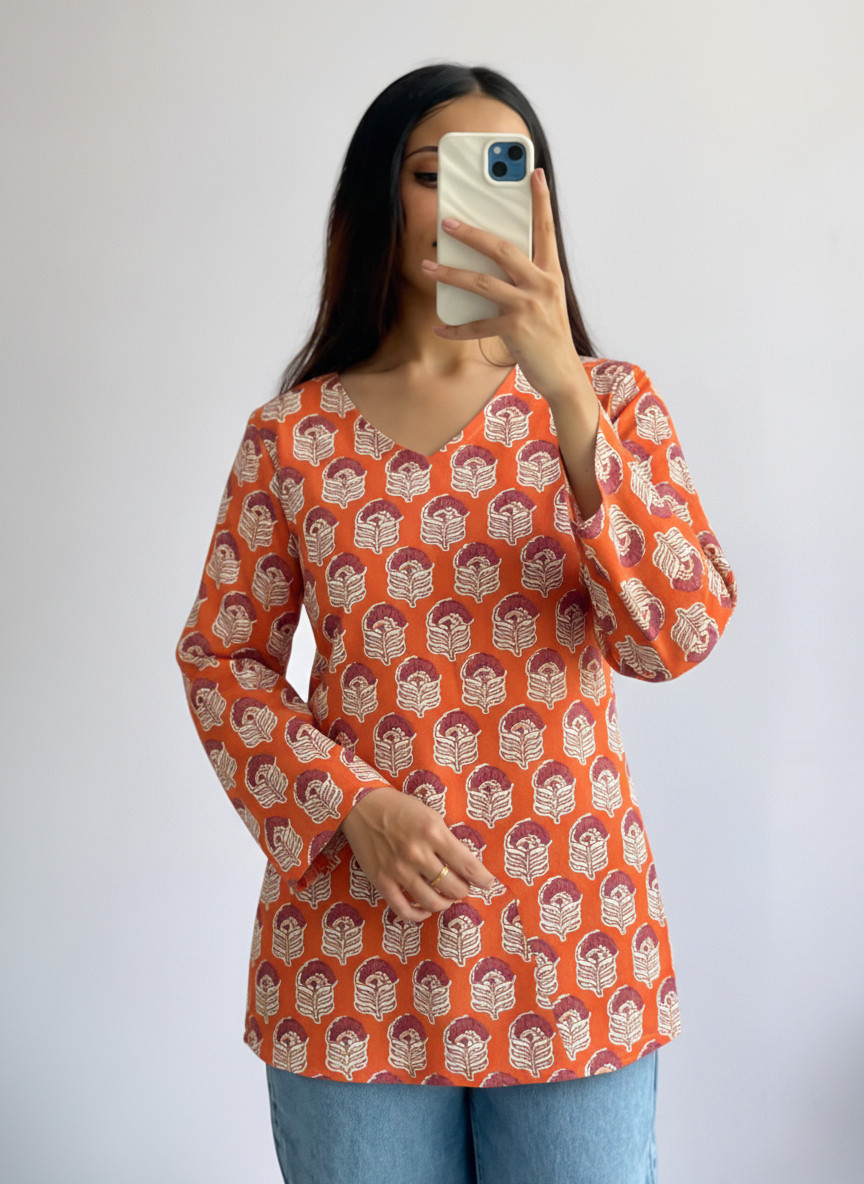 Nayra Printed Short Kurti