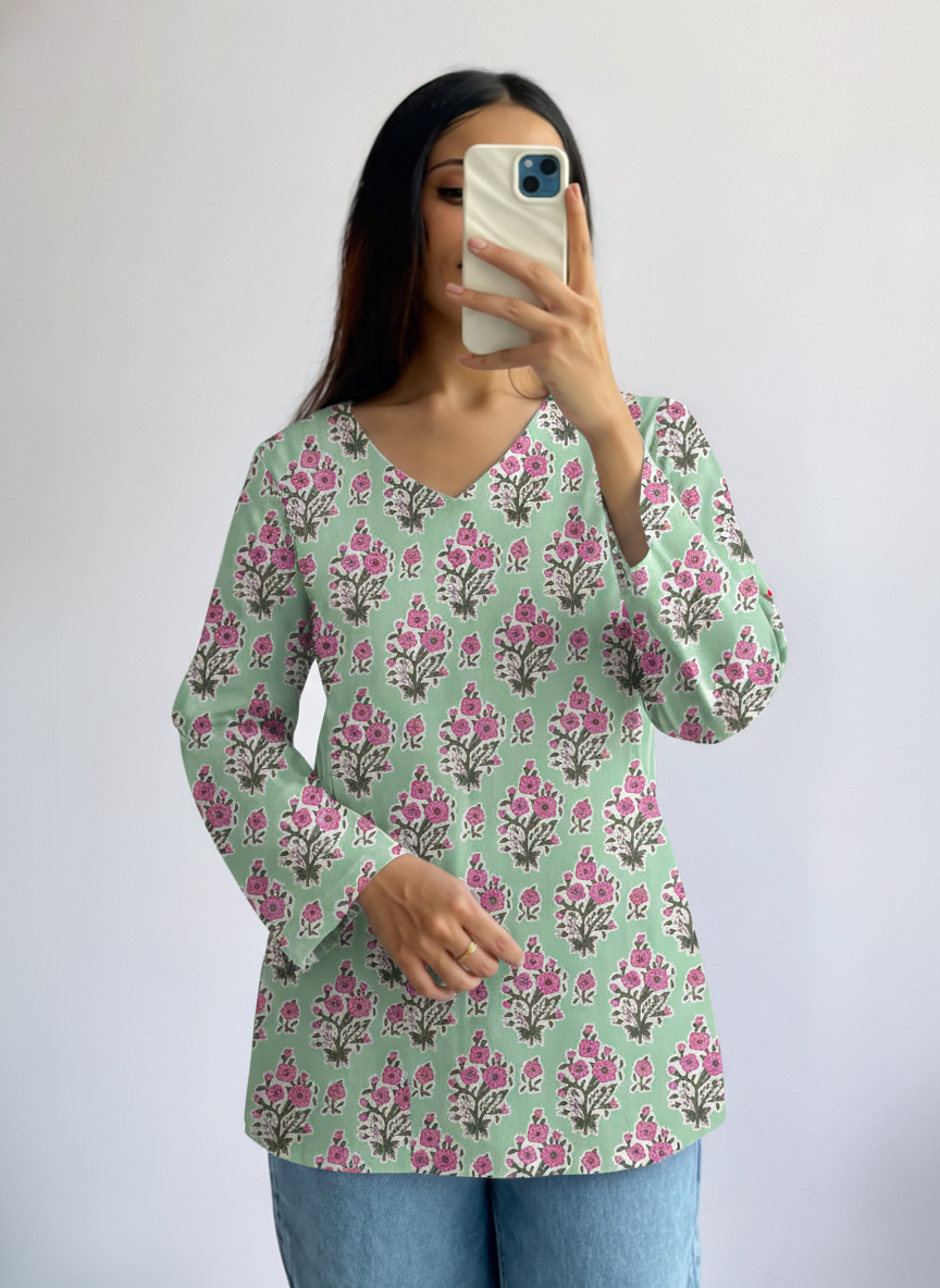 Aastha Printed Short Kurti
