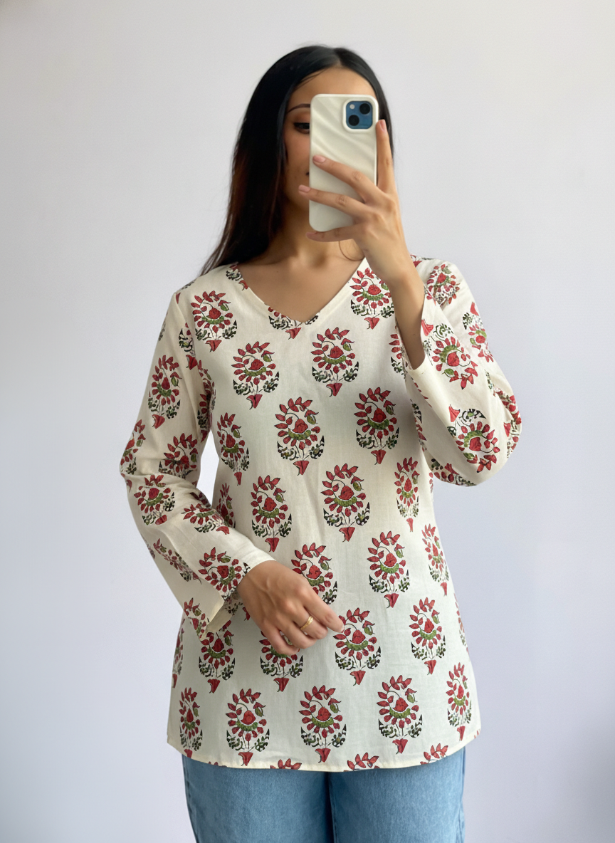 Mahira Printed Short Kurti
