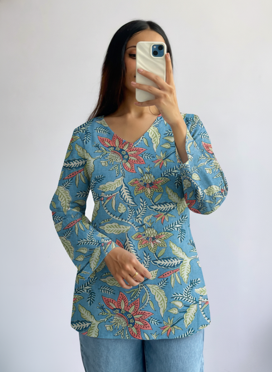 Nora Printed Short Kurti