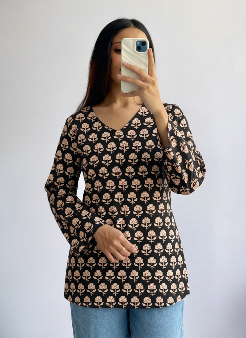 Bhavya Printed Short Kurti